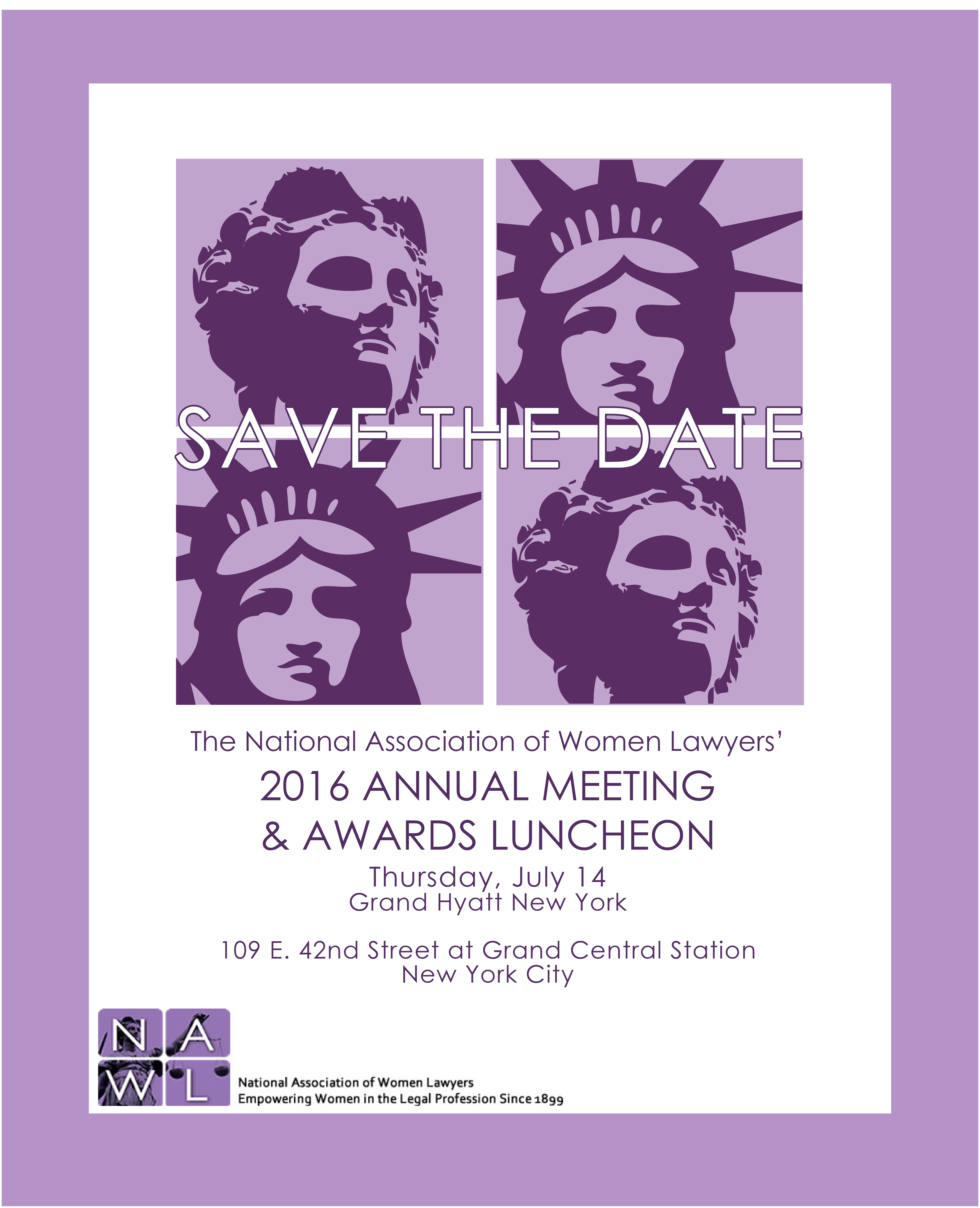 NAWL - AM 2016 -  Save The Date
